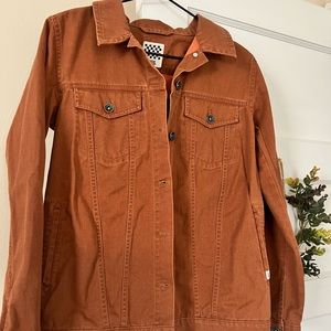 Vans rusty orange denim jacket (size: M)